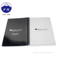 Custom Spiral Notebook Custom Wire Cardboard Cover A5 Black Spiral notebook Factory